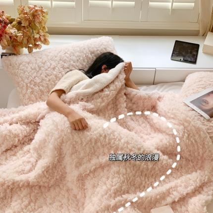 91家纺网 家纺一手货源 找家纺 顾里家纺 2022新款云朵泡芙咩绒毯 绵绵米