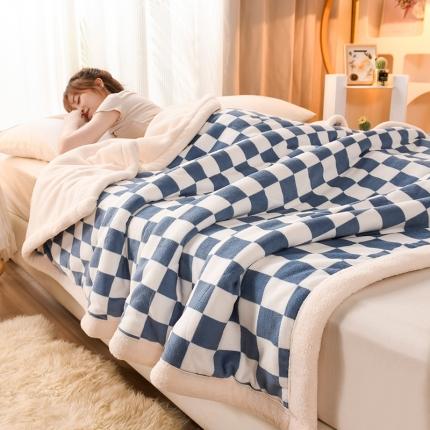 91家纺网 家纺一手货源 找家纺 （总）印季 2024新款三层夹棉印花牛奶绒毛毯