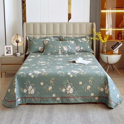 小时代 2022新款全棉印花床盖 夏娃-绿