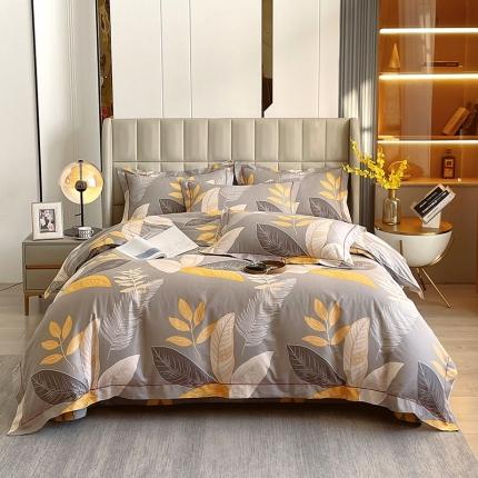 91家纺网 家纺一手货源 找家纺 小时代 2022新款全棉印花床盖四件套 暖秋