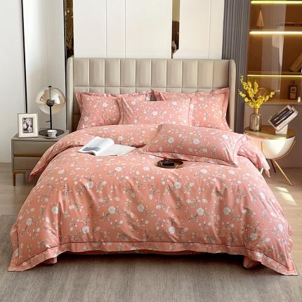 91家纺网 家纺一手货源 找家纺 小时代 2022新款全棉印花床盖四件套 淑美