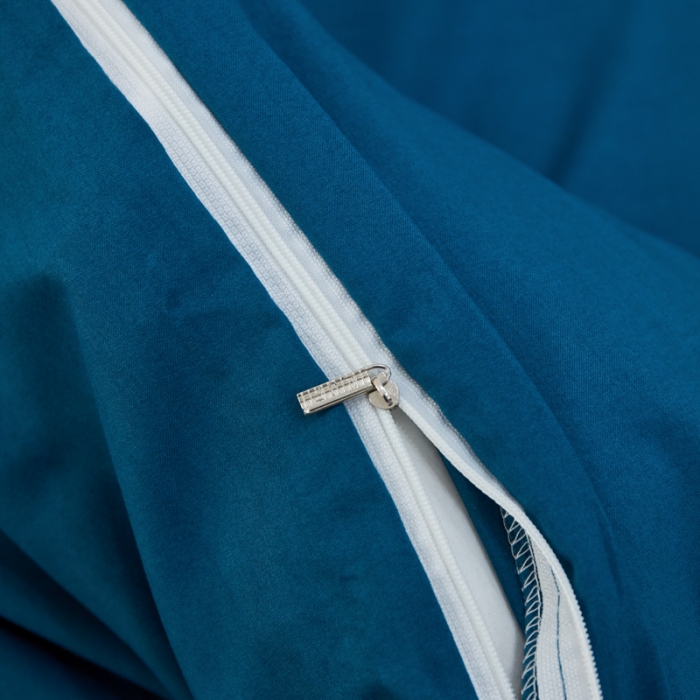 91家纺网 家纺一手货源 找家纺 乐居坊 2023新款纯色忆丝棉四件套 香菲-湖水兰