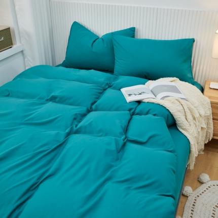 乐居坊 2023新款纯色忆丝棉四件套 香菲-草绿