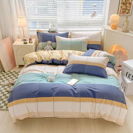 91家纺网 家纺一手货源 找家纺 （总）莱通 2024新款12868印花四件套系列