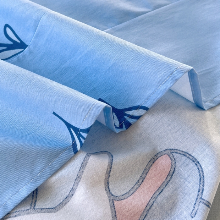 91家纺网 家纺一手货源 找家纺 金鑫汇 2022新款网红直播爆款一字绣工艺款床单 海洋世界