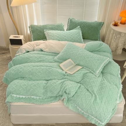 91家纺网 家纺一手货源 找家纺 （总）菊上家纺 2022新款大豆纤维牛奶绒四件套