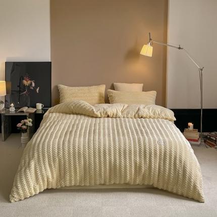 91家纺网 家纺一手货源 找家纺 （总）玉宇阁 2022新款托斯卡纳卷毛绒四件套