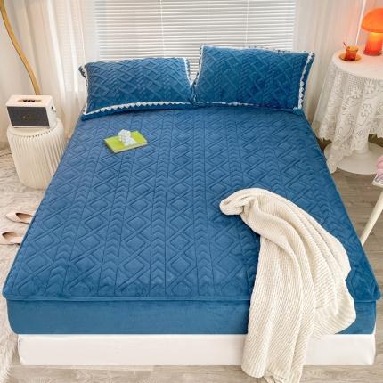 91家纺网 家纺一手货源 找家纺 （总）菊上家纺 2022新款A类大豆夹棉床笠