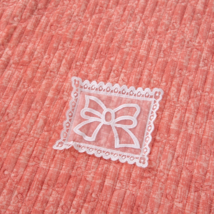 91家纺网 家纺一手货源 找家纺 乐嘉盈 2025新款牛奶绒蕾丝纯色肌底四件套 小家碧玉-桔