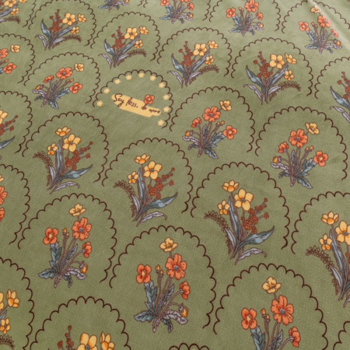 91家纺网 家纺一手货源 找家纺 乐嘉盈 2025新款印花巴黎绒四件套 点点绿花