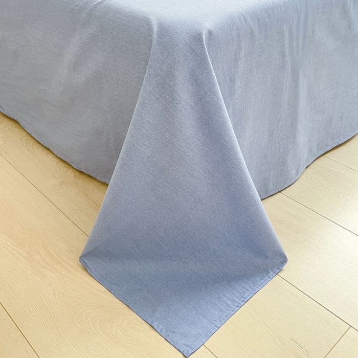 91家纺网 家纺一手货源 找家纺 吉象家纺 2022新款全棉北欧风印花系列四件套 文艺蓝