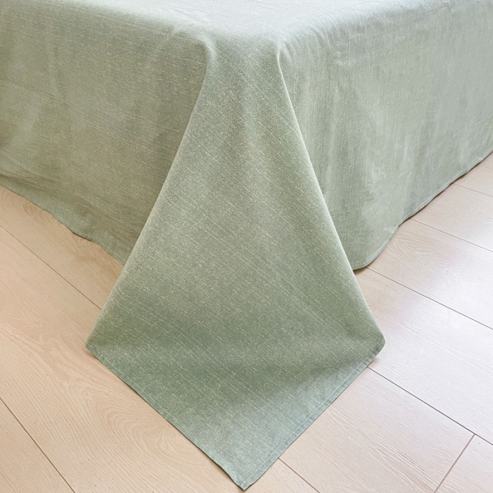 91家纺网 家纺一手货源 找家纺 吉象家纺 2022新款全棉北欧风印花系列四件套 文艺绿