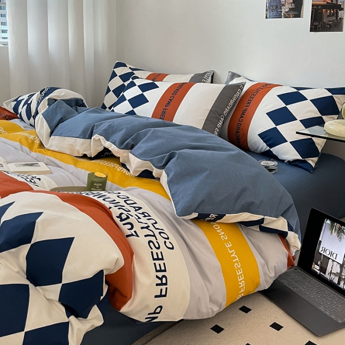 91家纺网 家纺一手货源 找家纺 吉象家纺 2022新款全棉北欧风印花系列单被套 马里奥