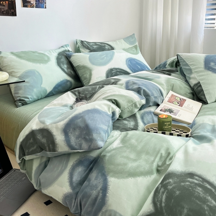 91家纺网 家纺一手货源 找家纺 吉象家纺 2022新款全棉北欧风印花系列单被套 莫言