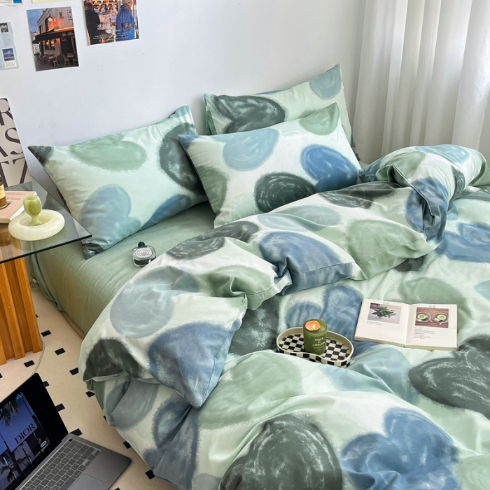 91家纺网 家纺一手货源 找家纺 吉象家纺 2022新款全棉北欧风印花系列单被套 莫言