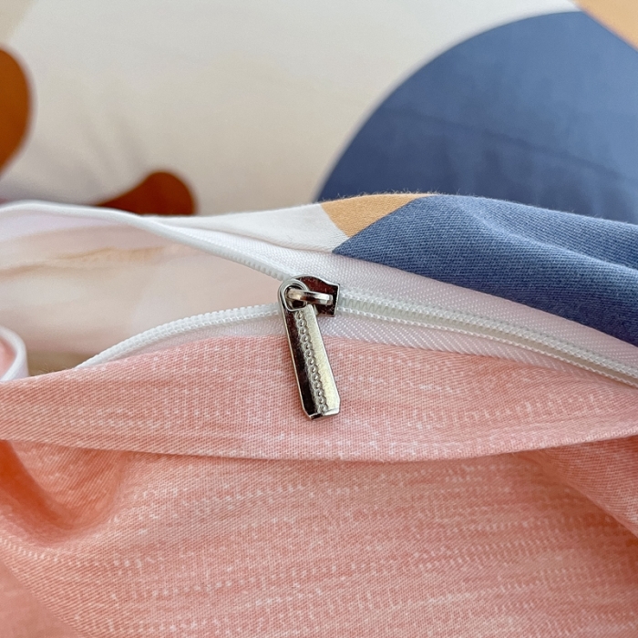 91家纺网 家纺一手货源 找家纺 吉象家纺 2022新款全棉北欧风印花系列单被套 悉尼豆沙