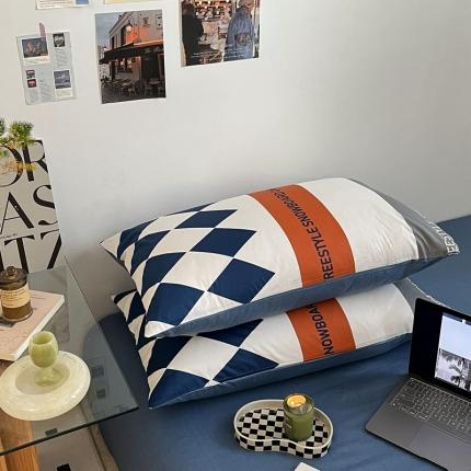 （总）吉象家纺 2022新款全棉北欧风印花系列单品枕套