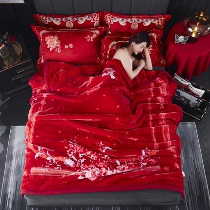 91家纺网 家纺一手货源 找家纺 （总）凯轩毛毛毯毯子 婚庆长毛云毛毯毯子