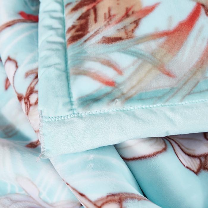 91家纺网 家纺一手货源 找家纺 凯轩毛毛毯毯子 婚庆长毛云毛毯毯子 春花召唤