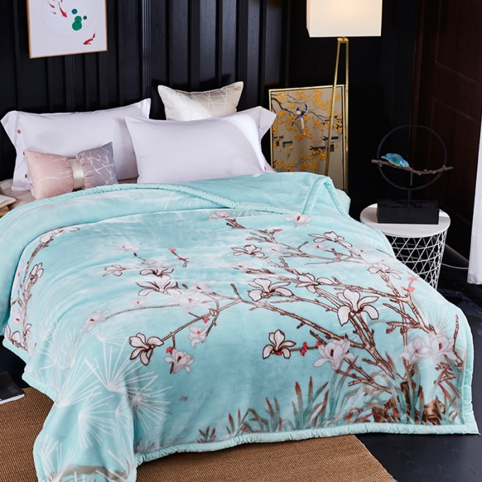 91家纺网 家纺一手货源 找家纺 凯轩毛毛毯毯子 婚庆长毛云毛毯毯子 春花召唤