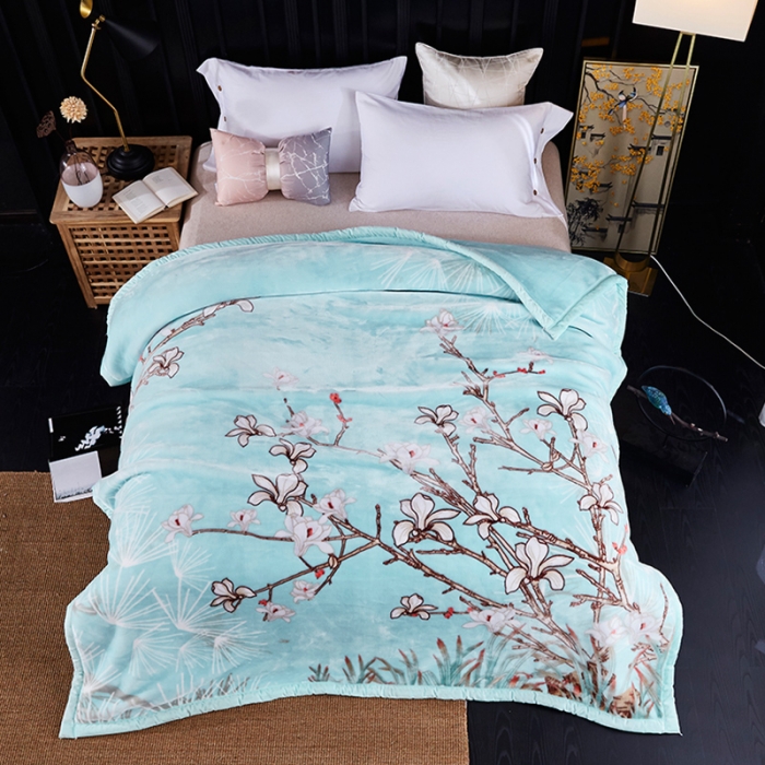 91家纺网 家纺一手货源 找家纺 凯轩毛毛毯毯子 婚庆长毛云毛毯毯子 春花召唤