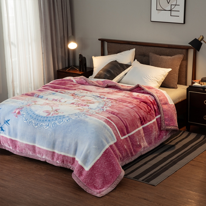 91家纺网 家纺一手货源 找家纺 凯轩毛毛毯毯子 婚庆长毛云毛毯毯子 梦境花都