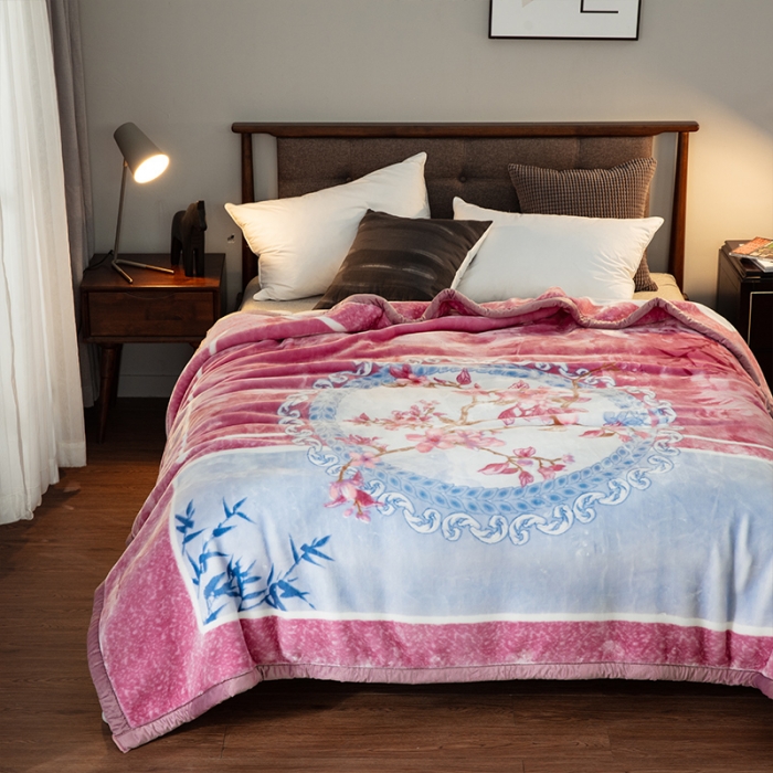 91家纺网 家纺一手货源 找家纺 凯轩毛毛毯毯子 婚庆长毛云毛毯毯子 梦境花都