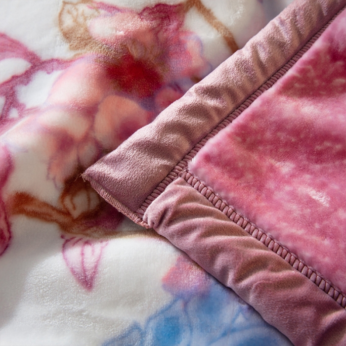 91家纺网 家纺一手货源 找家纺 凯轩毛毛毯毯子 婚庆长毛云毛毯毯子 梦境花都