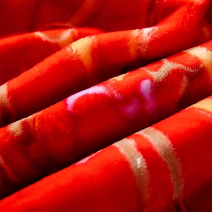 91家纺网 家纺一手货源 找家纺 凯轩毛毛毯毯子 婚庆长毛云毛毯毯子 喜伴一生