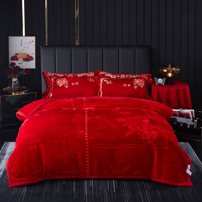 91家纺网 家纺一手货源 找家纺 （总）凯轩毛毛毯毯子 婚庆长毛云毛毯毯子