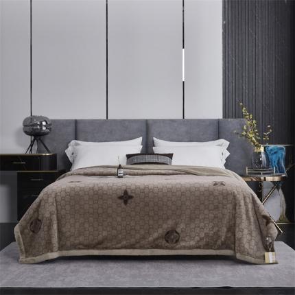 91家纺网 家纺一手货源 找家纺 （总）凯轩毛毛毯毯子 仿皮草轻奢花貂毛毯毯子