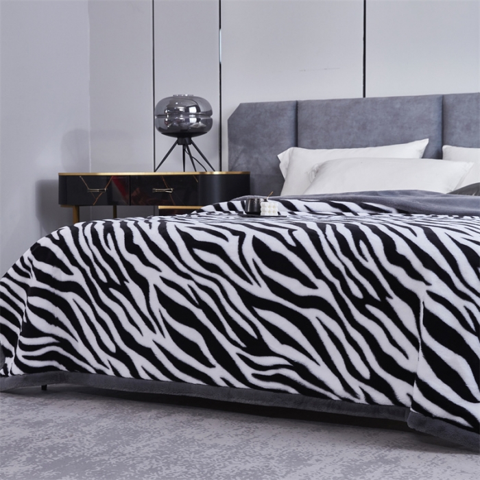 91家纺网 家纺一手货源 找家纺 （总）凯轩毛毛毯毯子 仿皮草轻奢花貂毛毯毯子