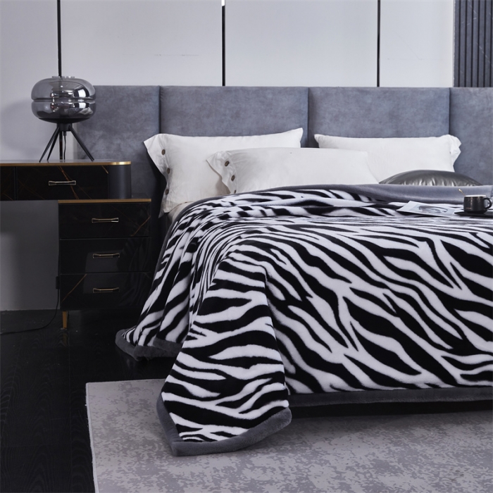 91家纺网 家纺一手货源 找家纺 （总）凯轩毛毛毯毯子 仿皮草轻奢花貂毛毯毯子