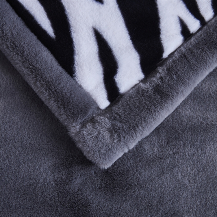 91家纺网 家纺一手货源 找家纺 凯轩毛毛毯毯子 仿皮草轻奢花貂毛毯毯子 奔放