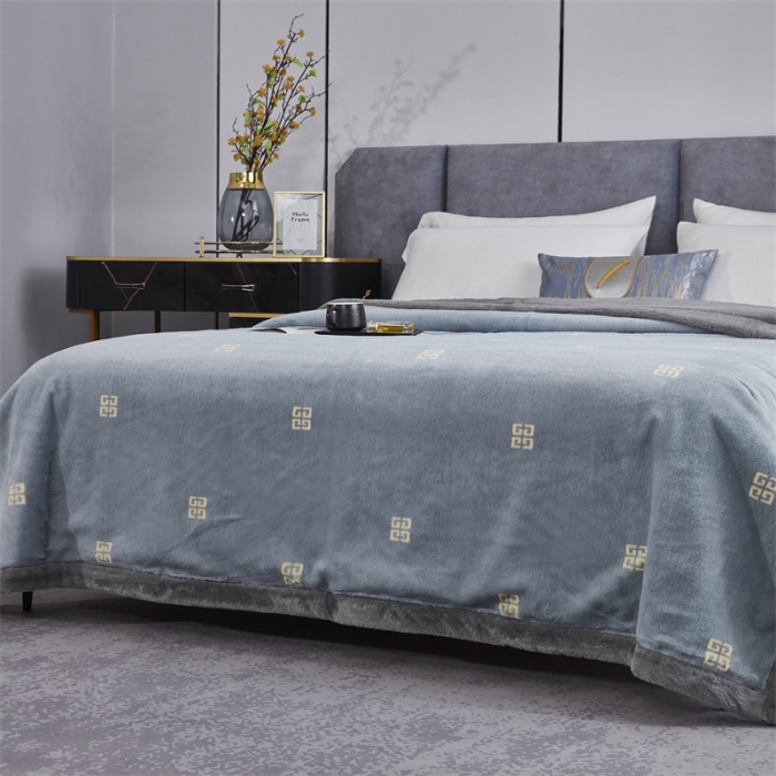 91家纺网 家纺一手货源 找家纺 凯轩毛毛毯毯子 仿皮草轻奢花貂毛毯毯子 梵西