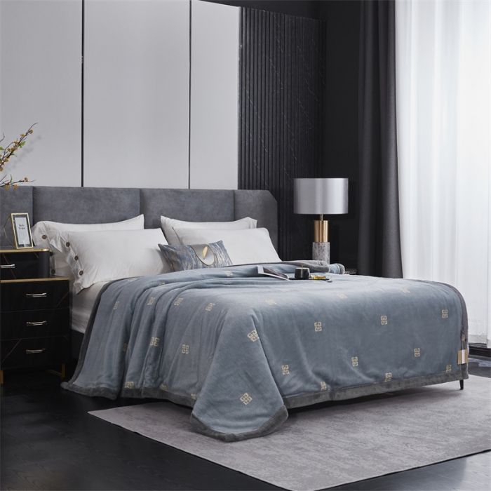 91家纺网 家纺一手货源 找家纺 凯轩毛毛毯毯子 仿皮草轻奢花貂毛毯毯子 梵西