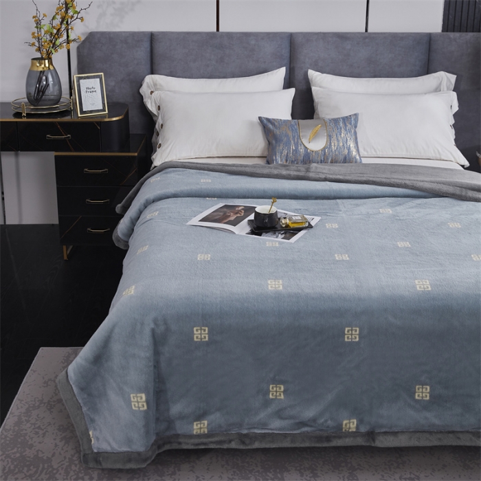 91家纺网 家纺一手货源 找家纺 凯轩毛毛毯毯子 仿皮草轻奢花貂毛毯毯子 梵西