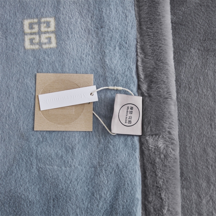 91家纺网 家纺一手货源 找家纺 凯轩毛毛毯毯子 仿皮草轻奢花貂毛毯毯子 梵西