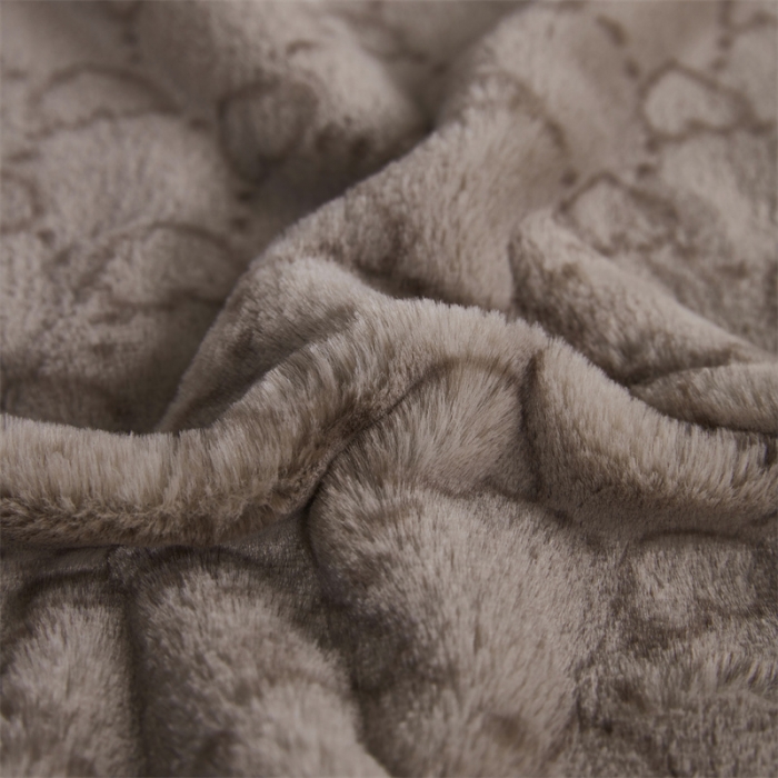 91家纺网 家纺一手货源 找家纺 凯轩毛毛毯毯子 仿皮草轻奢花貂毛毯毯子 古巴