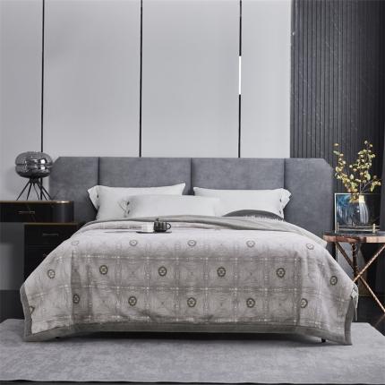 凯轩毛毛毯毯子 仿皮草轻奢花貂毛毯毯子 蓝图