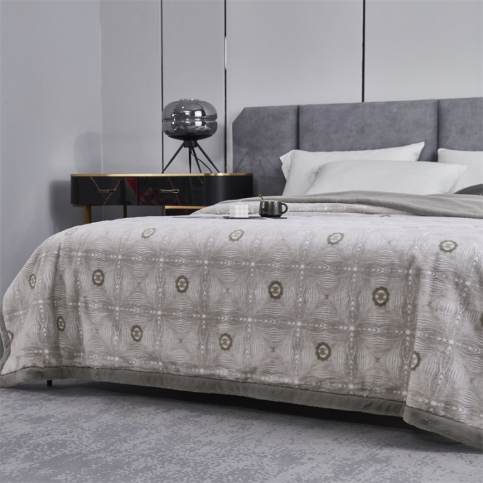 91家纺网 家纺一手货源 找家纺 凯轩毛毛毯毯子 仿皮草轻奢花貂毛毯毯子 蓝图