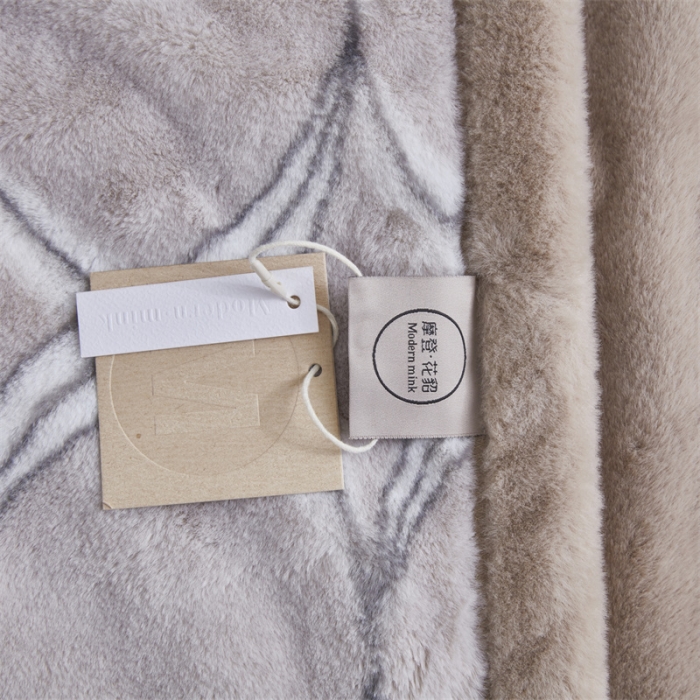 91家纺网 家纺一手货源 找家纺 凯轩毛毛毯毯子 仿皮草轻奢花貂毛毯毯子 利亚