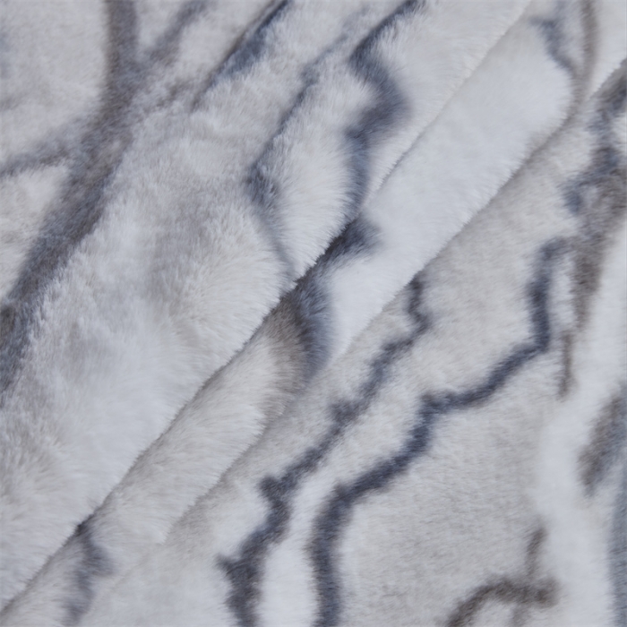 91家纺网 家纺一手货源 找家纺 凯轩毛毛毯毯子 仿皮草轻奢花貂毛毯毯子 流年