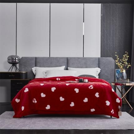 凯轩毛毛毯毯子 仿皮草轻奢花貂毛毯毯子 同心