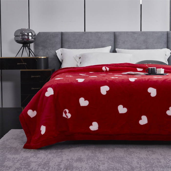 91家纺网 家纺一手货源 找家纺 凯轩毛毛毯毯子 仿皮草轻奢花貂毛毯毯子 同心