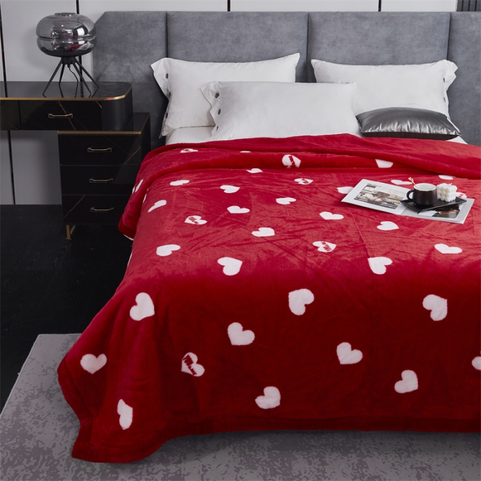 91家纺网 家纺一手货源 找家纺 凯轩毛毛毯毯子 仿皮草轻奢花貂毛毯毯子 同心