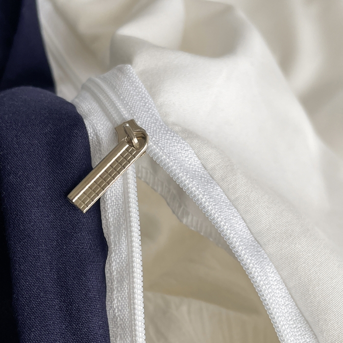 91家纺网 家纺一手货源 找家纺 （总）贝拉梦 2023亲肤棉北欧简约风纯色双拼105g四件套