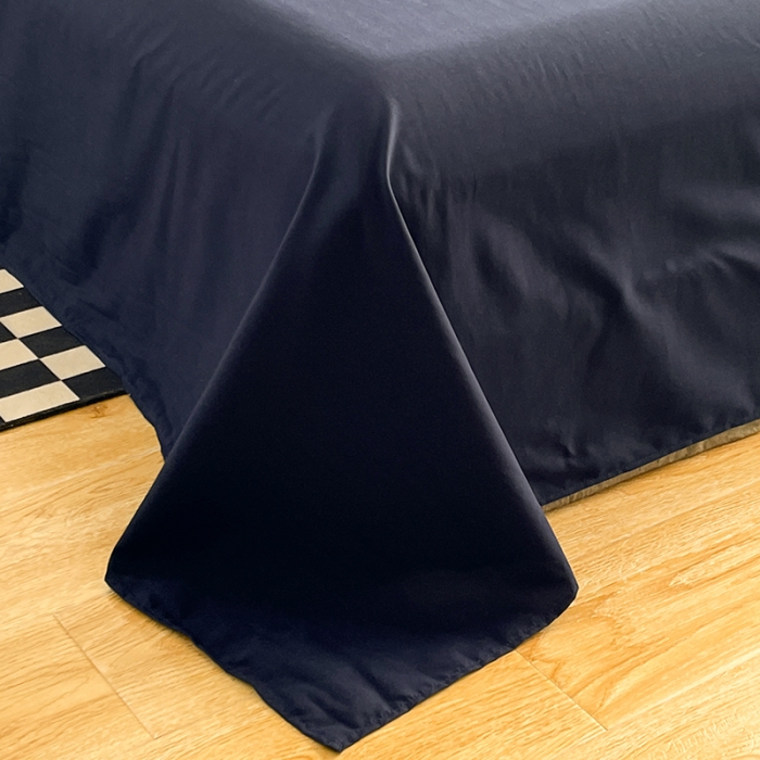 91家纺网 家纺一手货源 找家纺 （总）贝拉梦 2023亲肤棉北欧简约风纯色双拼105g四件套