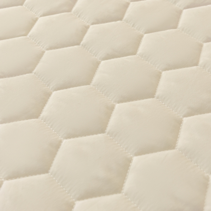 91家纺网 家纺一手货源 找家纺 芬晴 2023新款A类面料夹棉床笠系列 雅致-米白