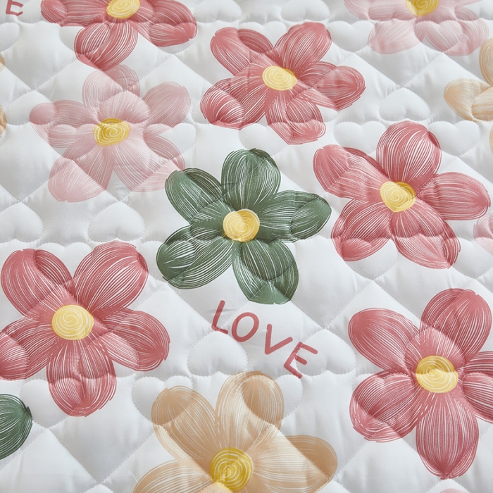 91家纺网 家纺一手货源 找家纺 蕾诺 2023新品夹棉防水隔尿床笠席梦思保护套 艾丽尔